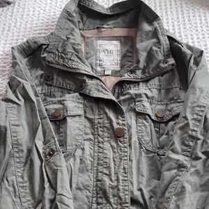 YMI Sage Green Utility Jacket for Women